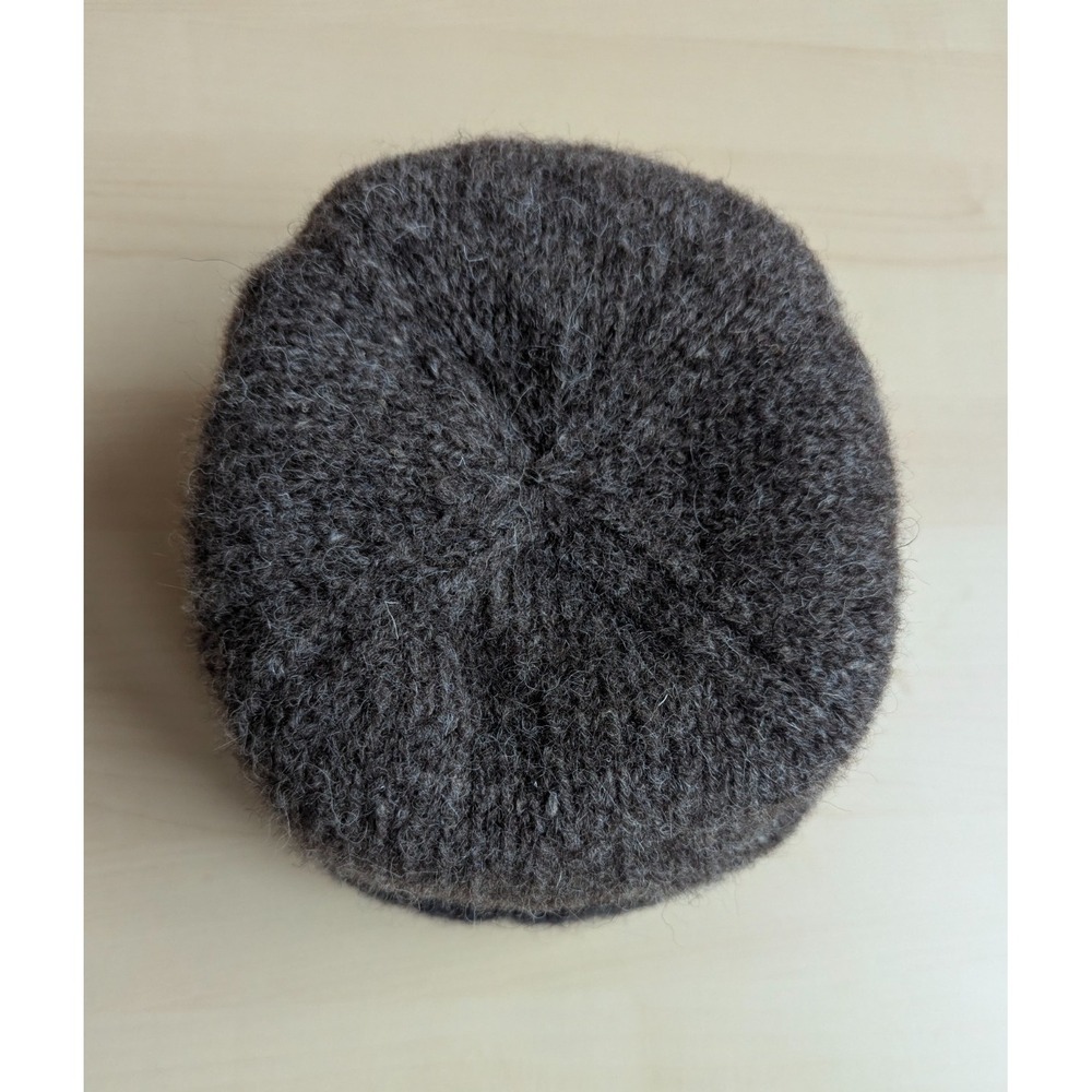 Everest Designs Dapper Don Made in Nepal Fleece Lined Wool Hat Grey Brown - Picture 4 of 12